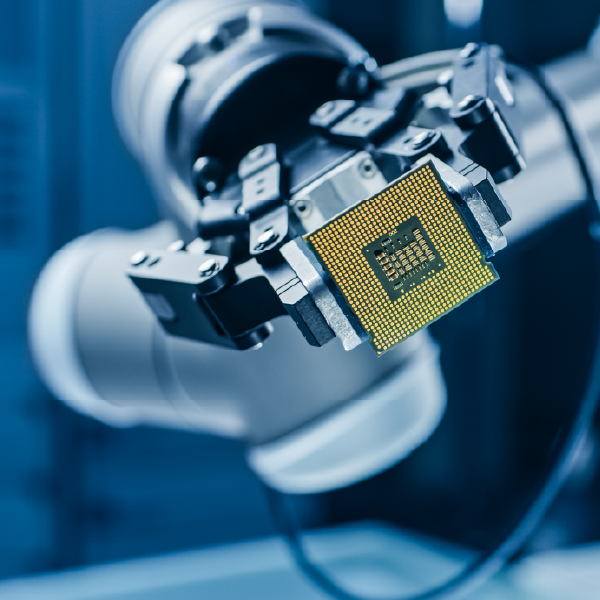 Autonomous machine with semiconductor chip